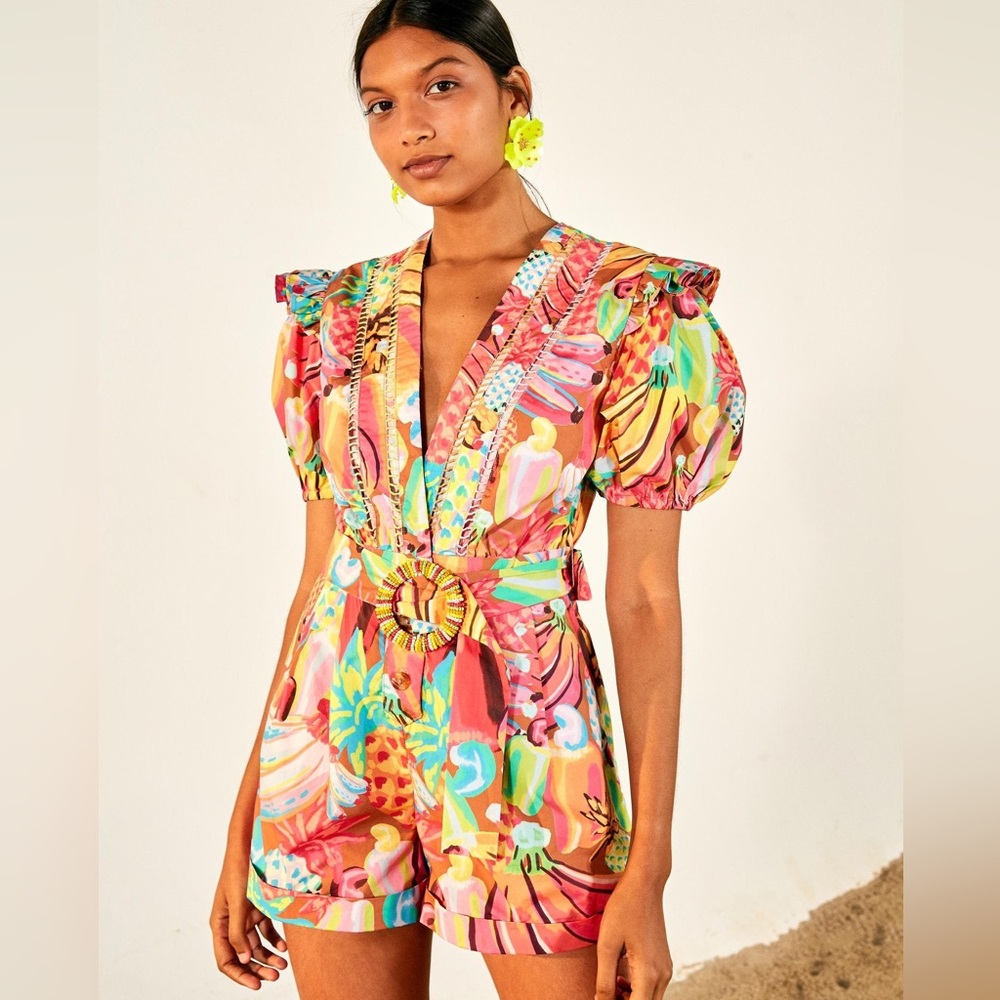 Farm Rio Fruit Salad Romper